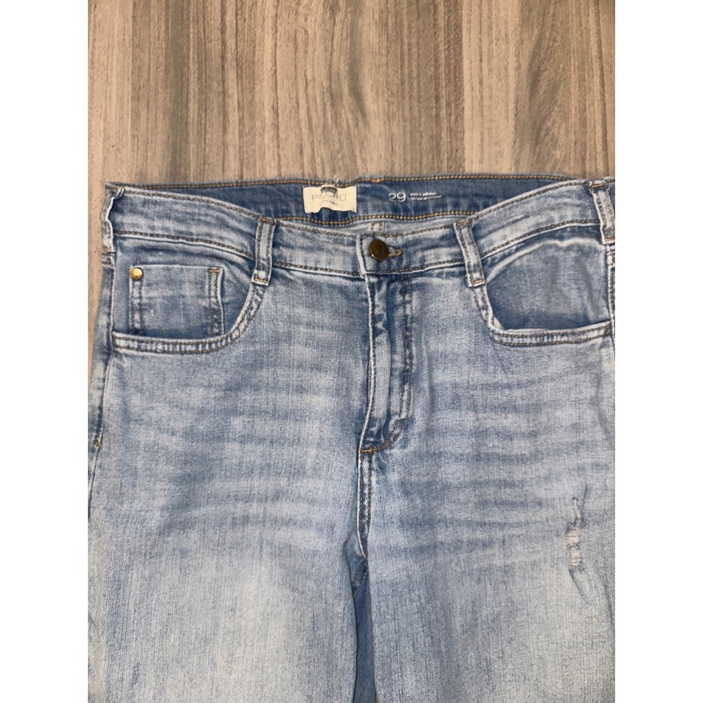 Z1 Pilcro Baggy Slim Boyfriend High-Rise Relaxed Jeans Distressed Light Wash 29 - Picture 3 of 12